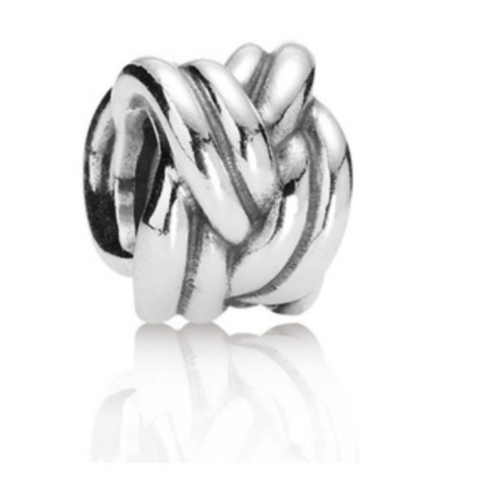 Pandora Retired Sterling Silver BRAIDED Bead Clip 791774